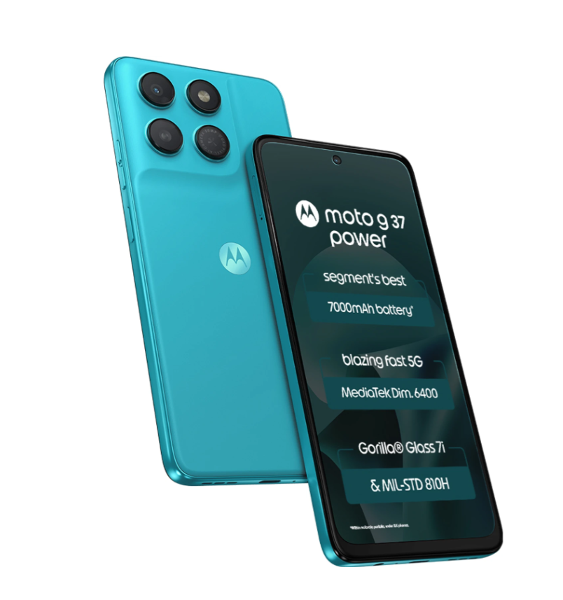 MOTOROLA g37 power (PANTONE Capri, 128 GB) (4 GB RAM)